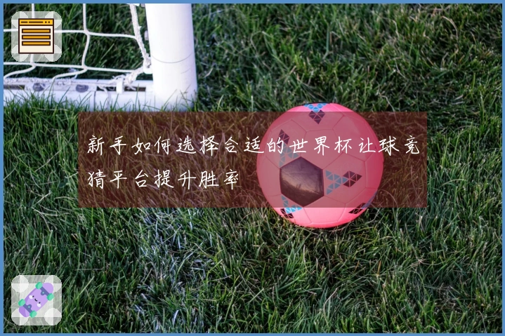 新手如何选择合适的世界杯让球竞猜平台提升胜率