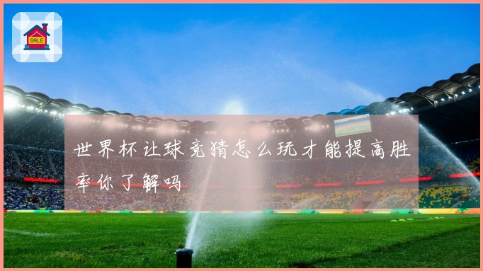 世界杯让球竞猜怎么玩才能提高胜率你了解吗